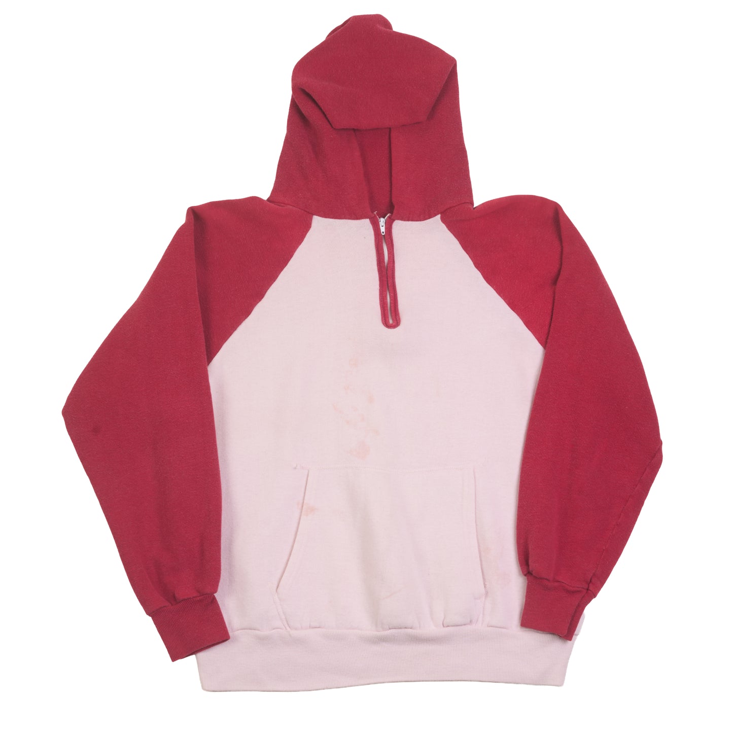 2-Tone Raglan 1/4 Zip Hoodie