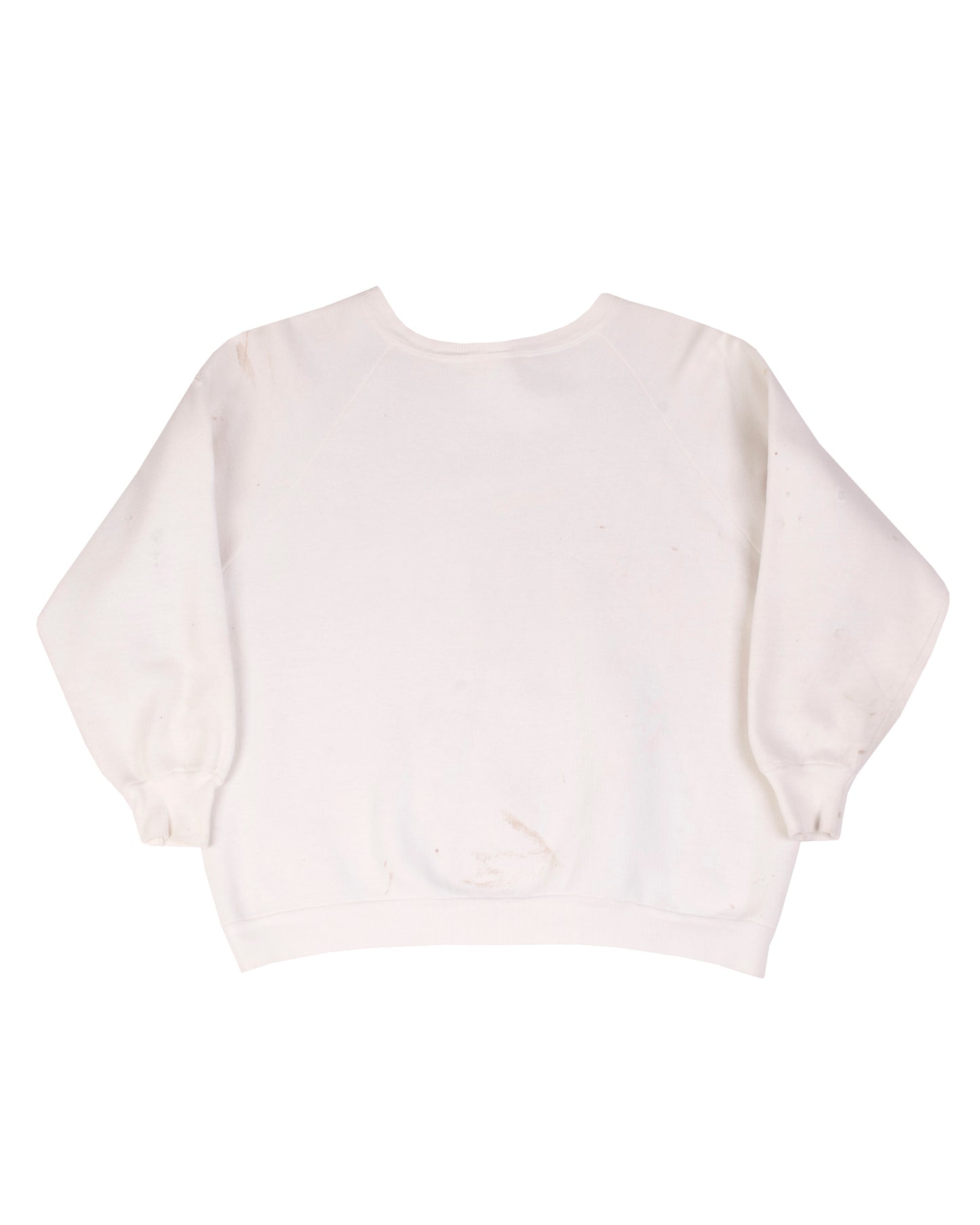 All Cotton White Crewneck