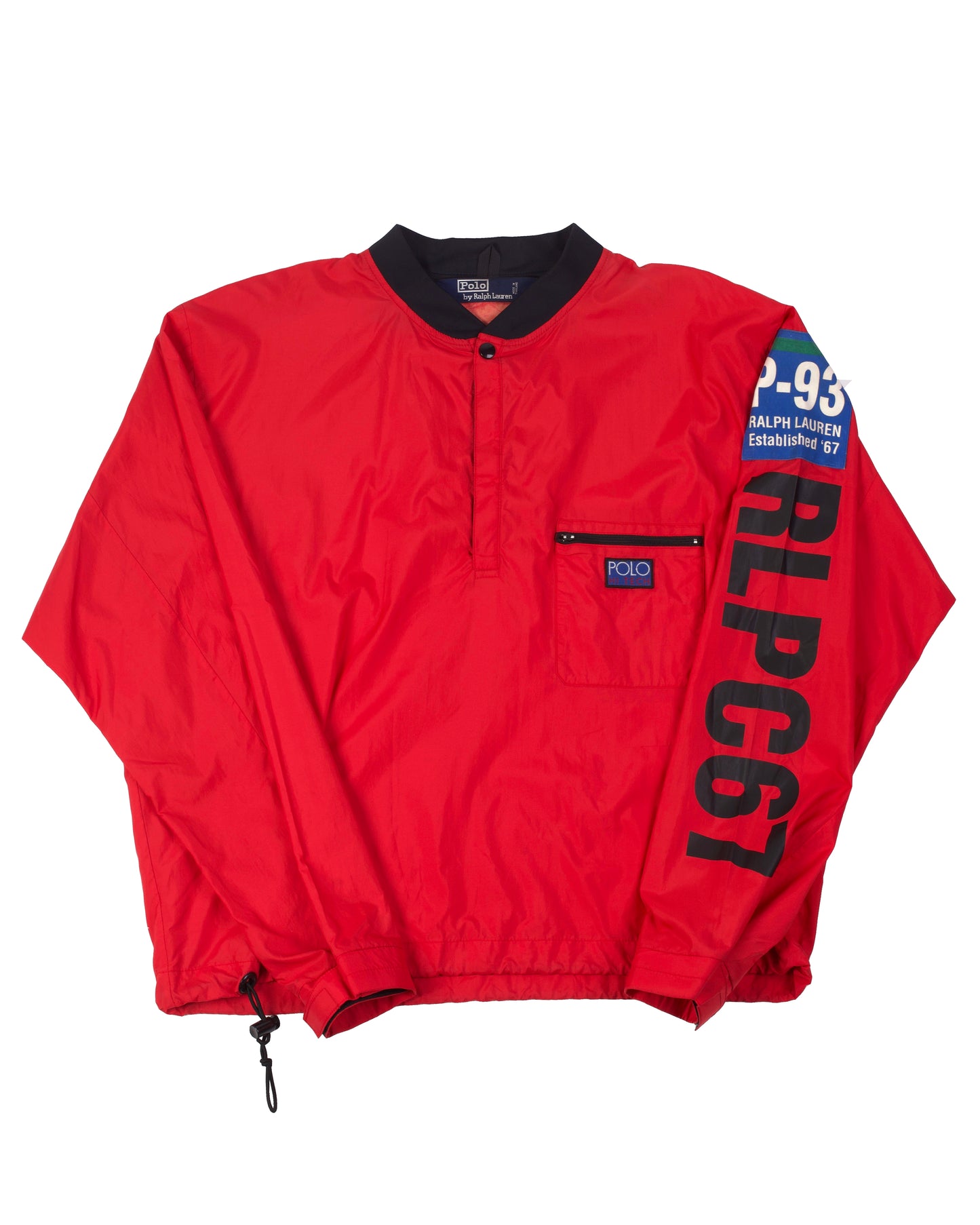 Ralph Lauren Polo P-93 Hi-Tech Quarter Zip Paddling Nylon Jacket