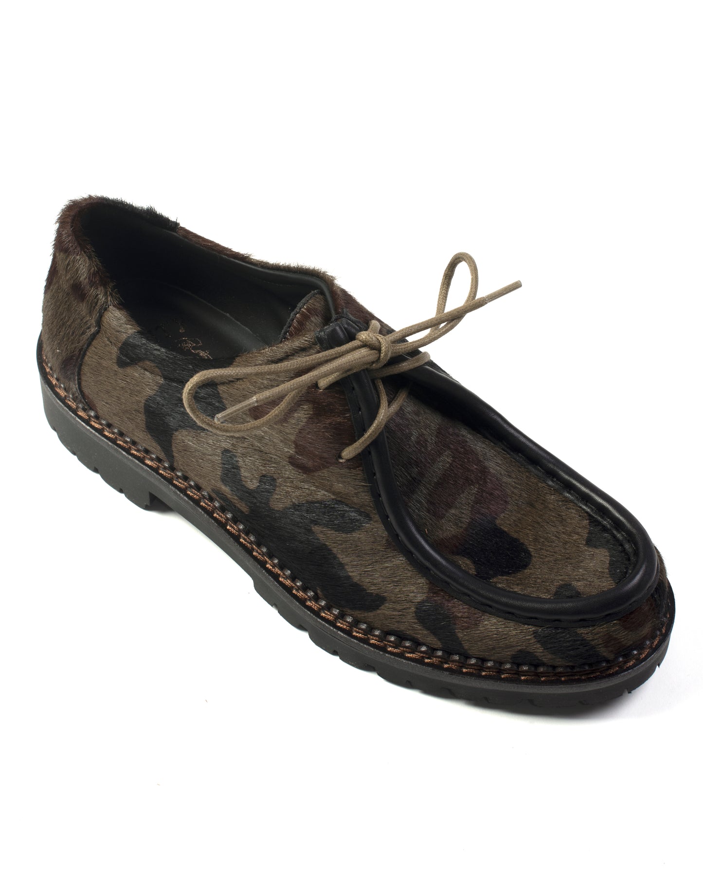 VLA Camo Pony Hair Moc Shoes