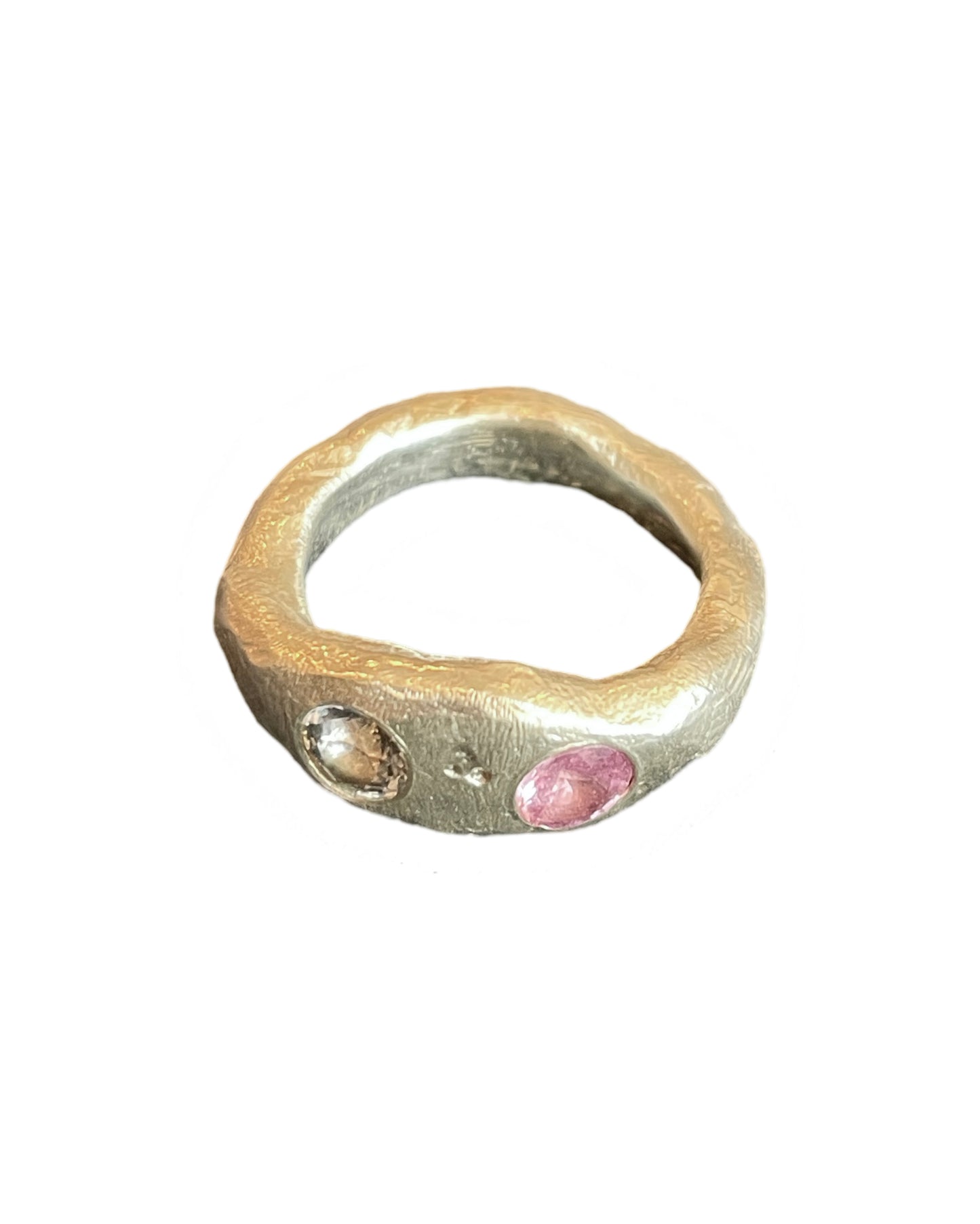 Makoto Iwasa - Blue & Pink Sapphire Ring