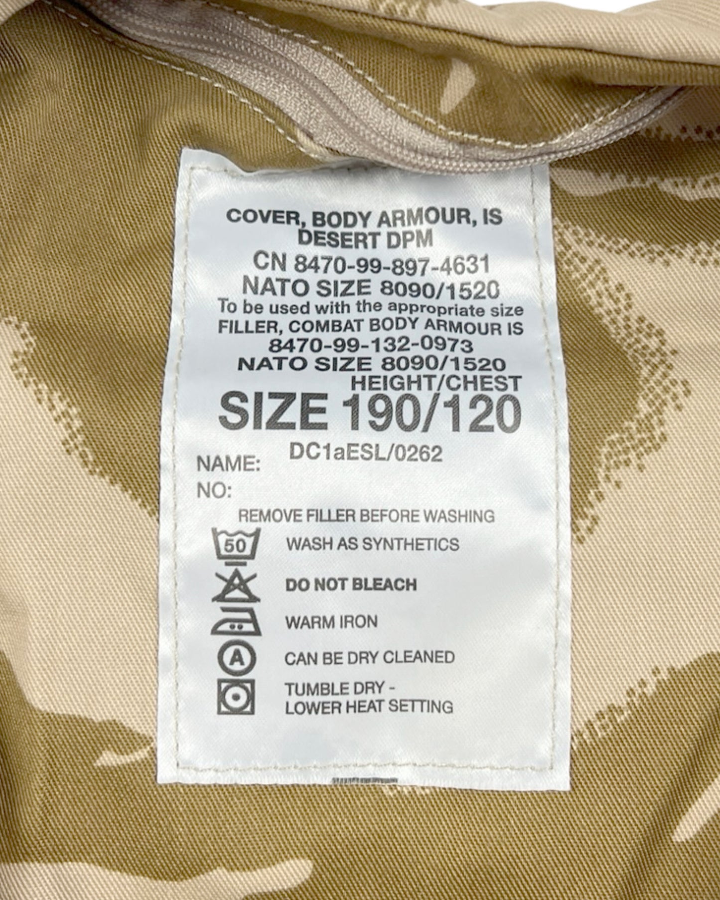 Desert DPM Body Armour Vest