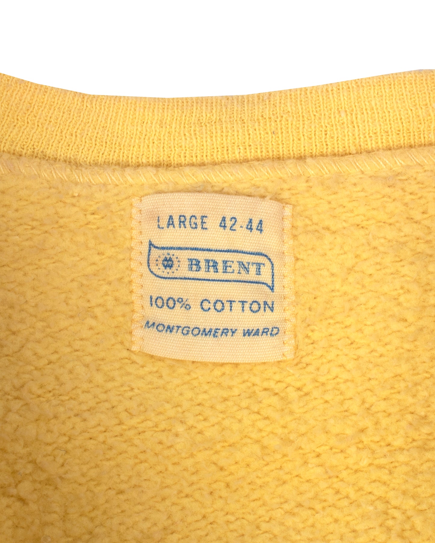 All Cotton Yellow Short Sleeve Crewneck