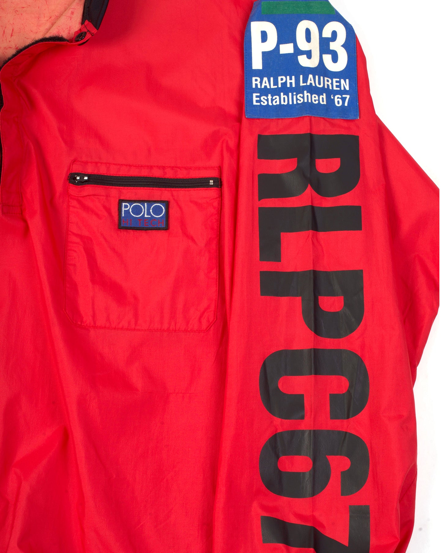 Ralph Lauren Polo P-93 Hi-Tech Quarter Zip  Paddling Nylon Jacket