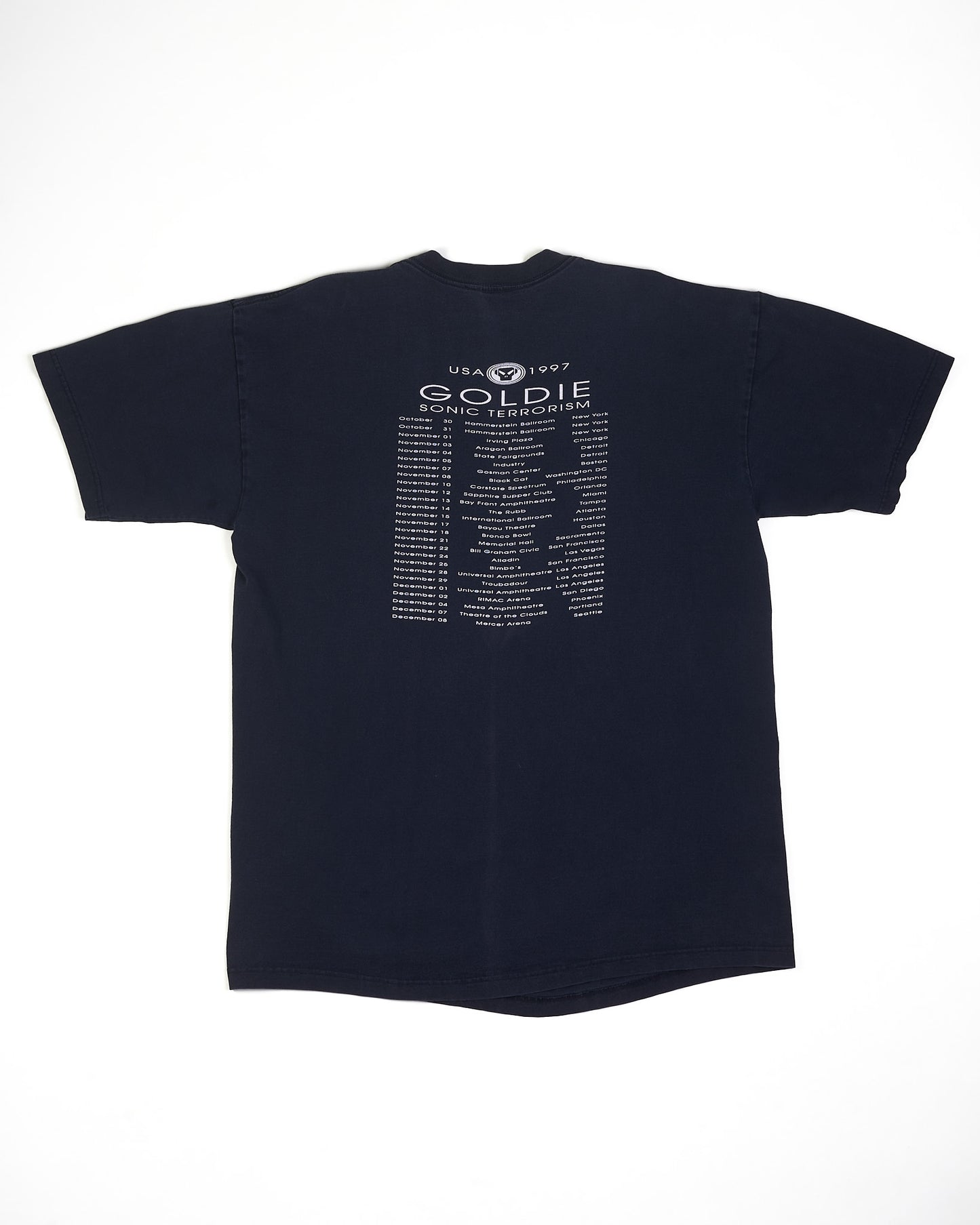 1997 Goldie Sonic Terrorism USA Tour T-Shirt