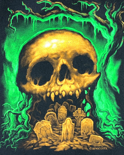 Wes Benscoter Glowing Skull T-Shirt