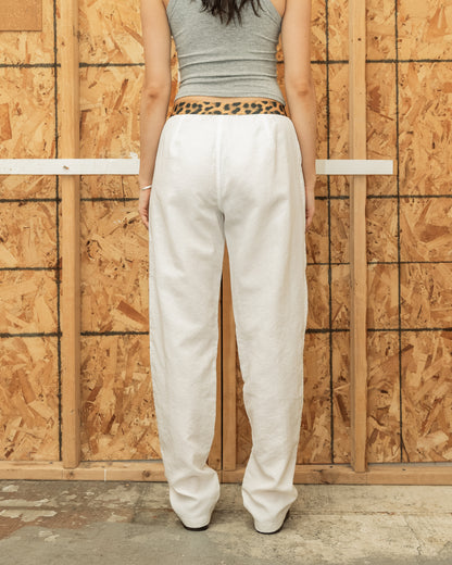 Jean Paul Gaultier White Nylon Trousers