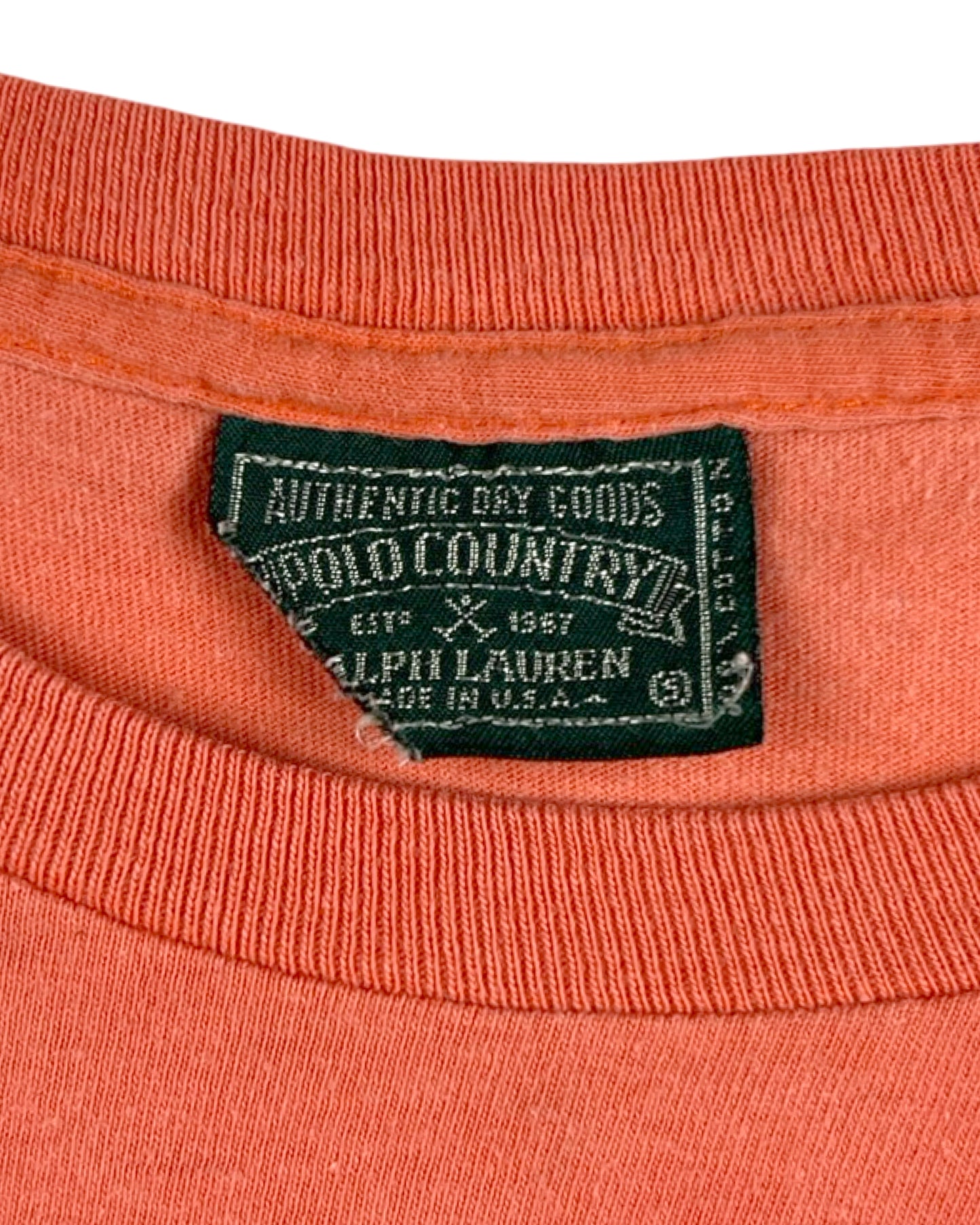 Polo Country Orange Pocket T-Shirt