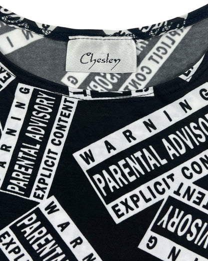 Parental Advisory All Over Print Dress